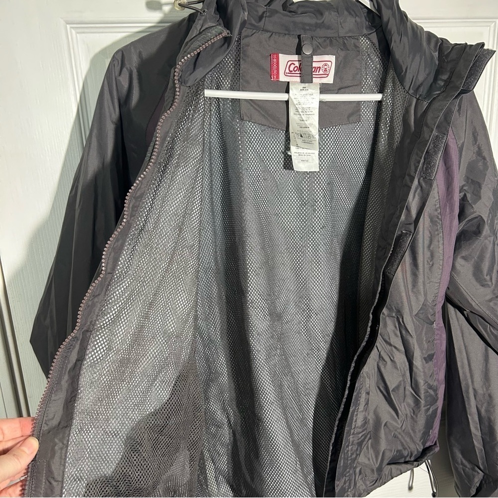 Coleman Inlet Nylon Jacket Raincoat Defense Coat Womens Size S/M Windbreaker - Picture 10 of 13